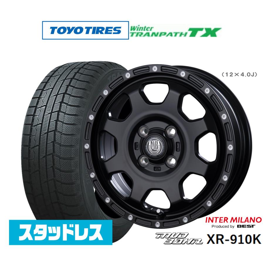 スタッドレスタイヤ ホイール4本セット インターミラノ マッドバーン  