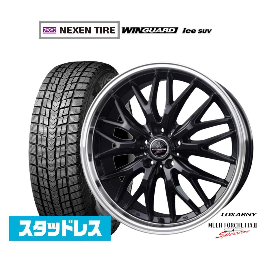 ロクサーニ　スタッドレス　235/50R18 ロクサーニ スタッドレスタイヤ ホイール4本セット BADX マルチ