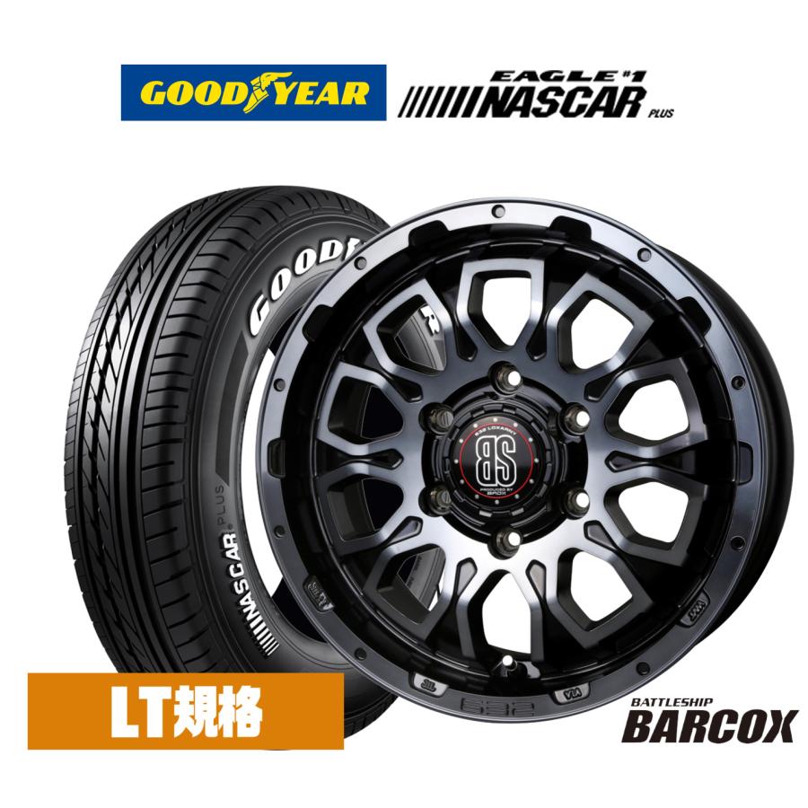 サマータイヤ ホイール4本セット BADX ロクサーニ バトルシップ　ネオＮＥＯ グッドイヤー EAGLE イーグル #1 NASCAR (ナスカー) 215/60R17 ロクサーニ サマータイヤ ホイール4本セット BADX バトルシップ バル