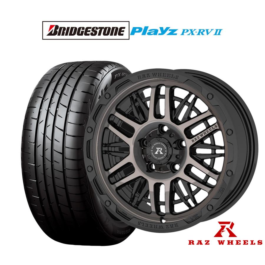 サマータイヤ ホイール4本セット RAZ WHEELS CV-01 ブリヂストン PLAYZ 