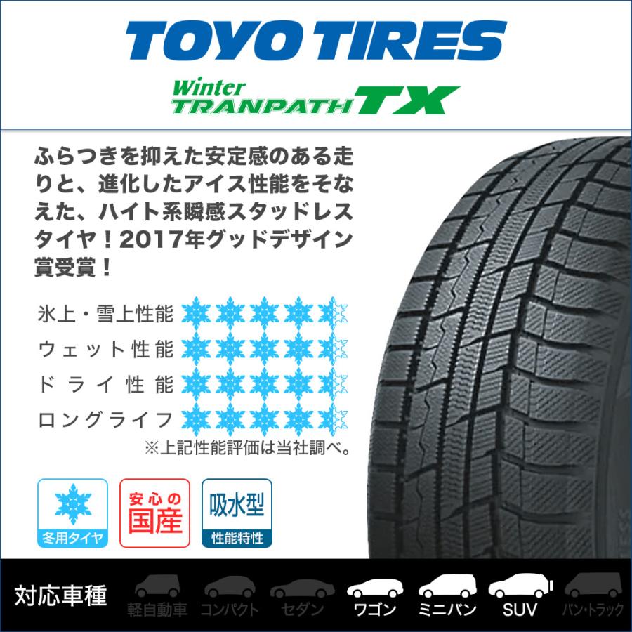 スタッドレスタイヤ ホイール4本セット ホットスタッフ プレシャス HM-1 V-II トーヨータイヤ ウィンタートランパス TX 225/55R19の画像