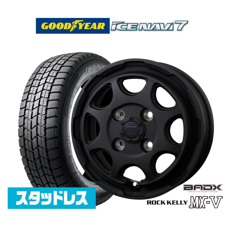 2025年製】スタッドレスタイヤ ホイール4本セット BADX ロックケリー