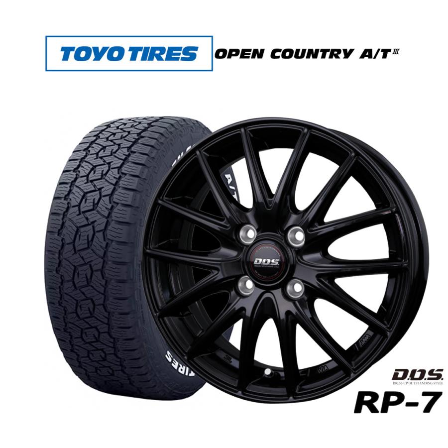 サマータイヤ ホイール4本セット BADX D,O,S(DOS) RP-7 トーヨータイヤ  