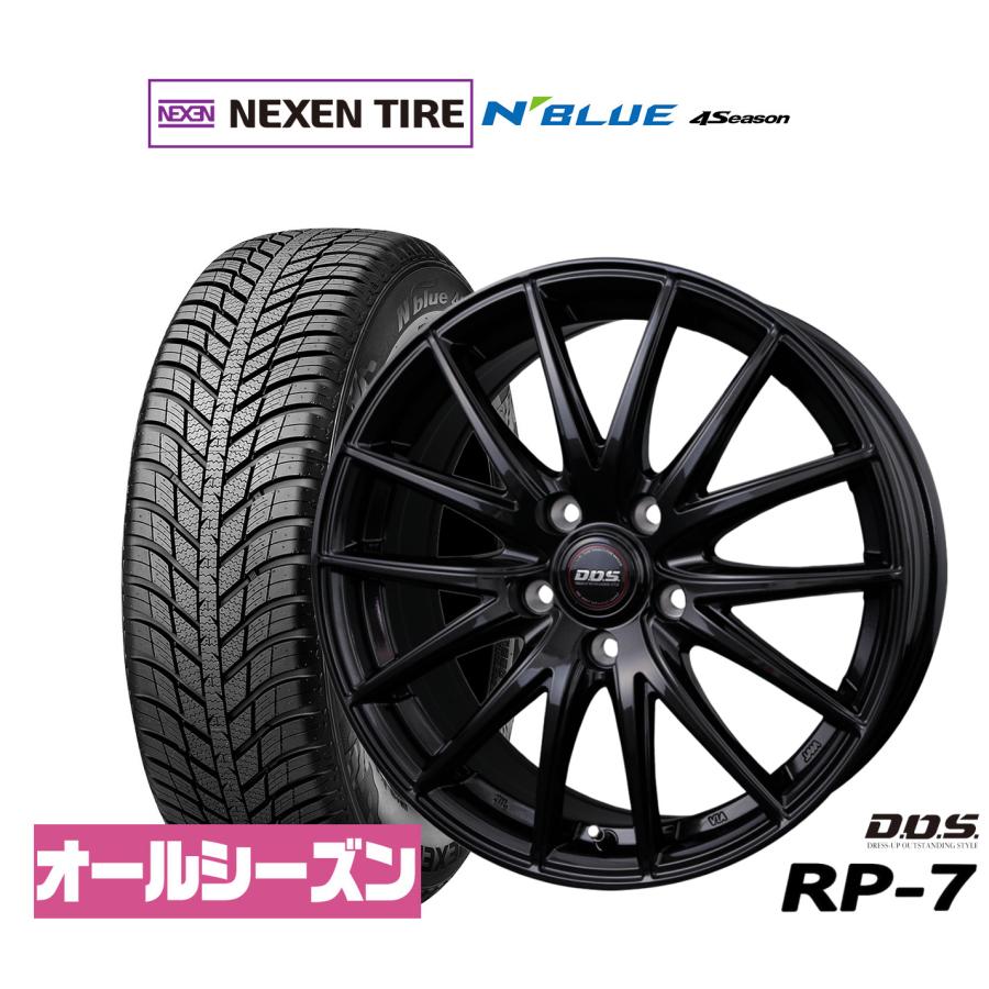 オールシーズンタイヤ ホイール4本セット BADX D,O,S(DOS) RP-7 NEXEN 