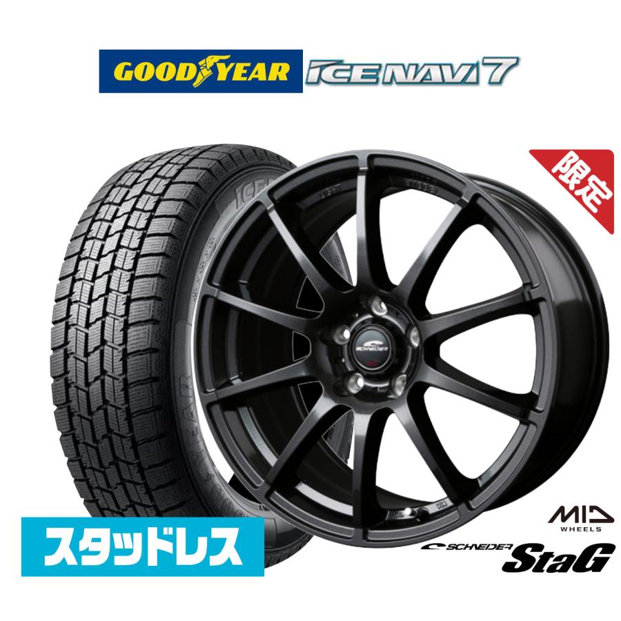 数量限定 2024年製】スタッドレスタイヤ ホイール4本セット MID 