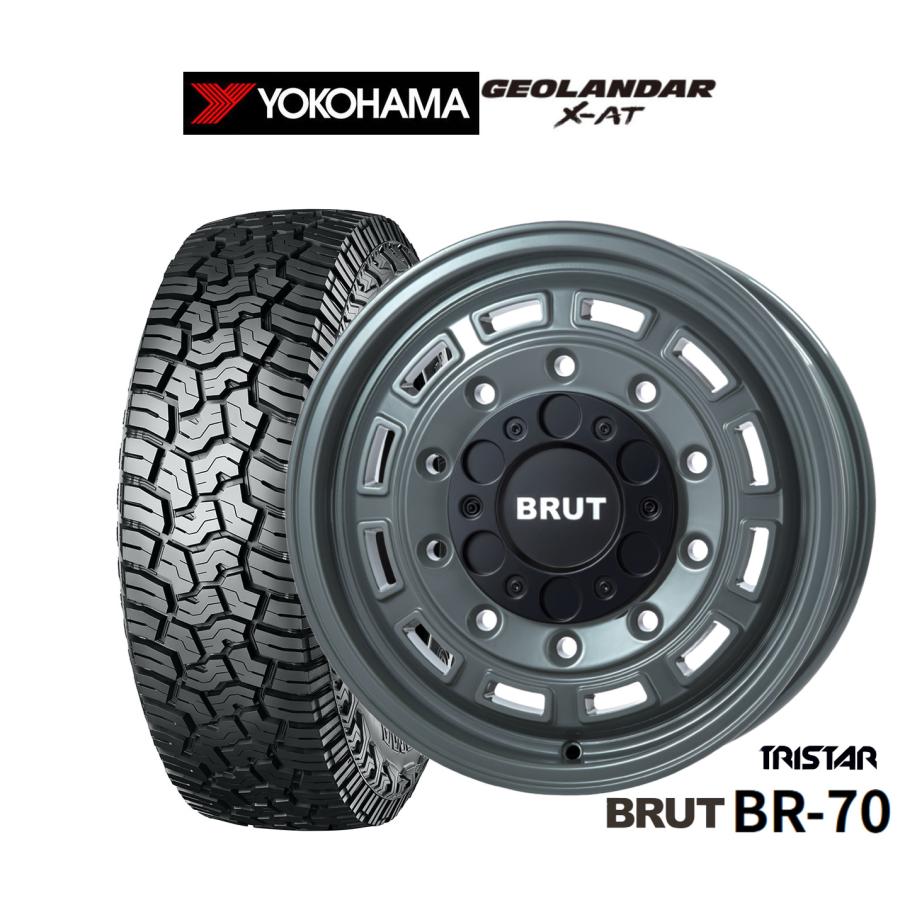オフロードタイヤ ホイール4本セット トライスター BRUT BR-70