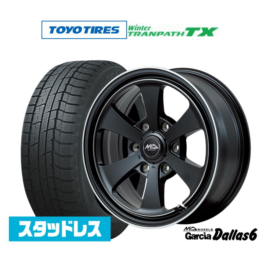 スタッドレスタイヤ ホイール4本セット MID ホイールズ ガルシア 