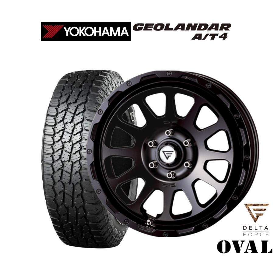 デルタフォース　オーバル　ヨコハマ　ジオランダー　セット4本 サマータイヤ ホイール4本セット FORCE デルタフォース OVAL(オーバル