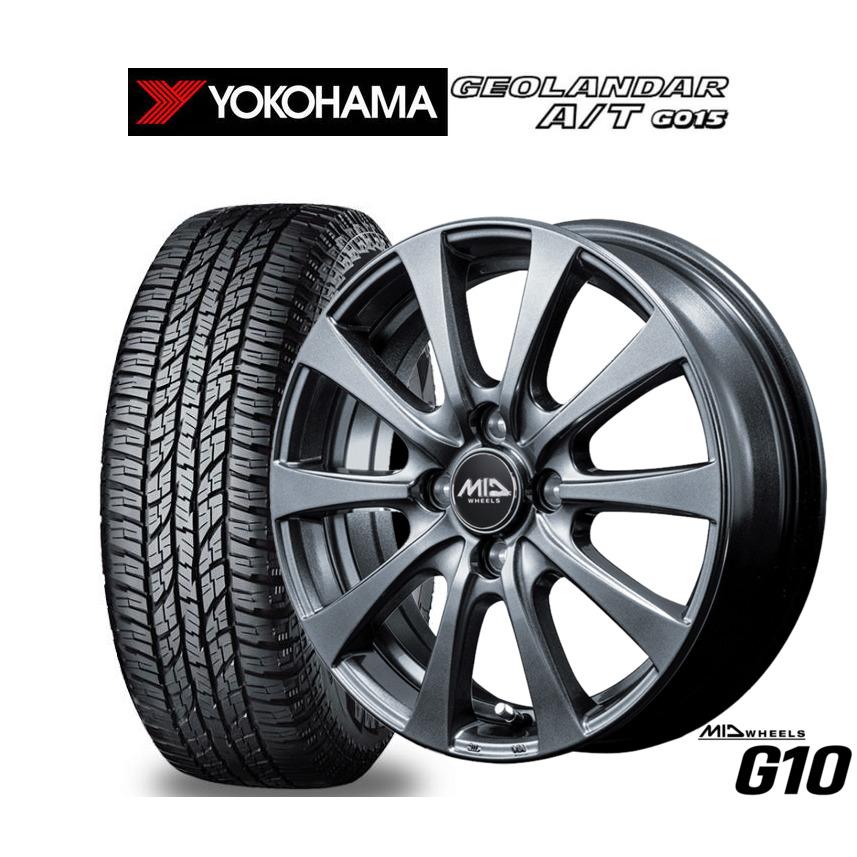 サマータイヤ ホイール4本セット MID ホイールズ G10 ヨコハマ 