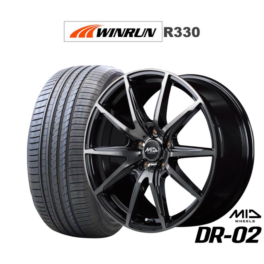 サマータイヤ ホイール4本セット MID ホイールズ DR-02 WINRUN