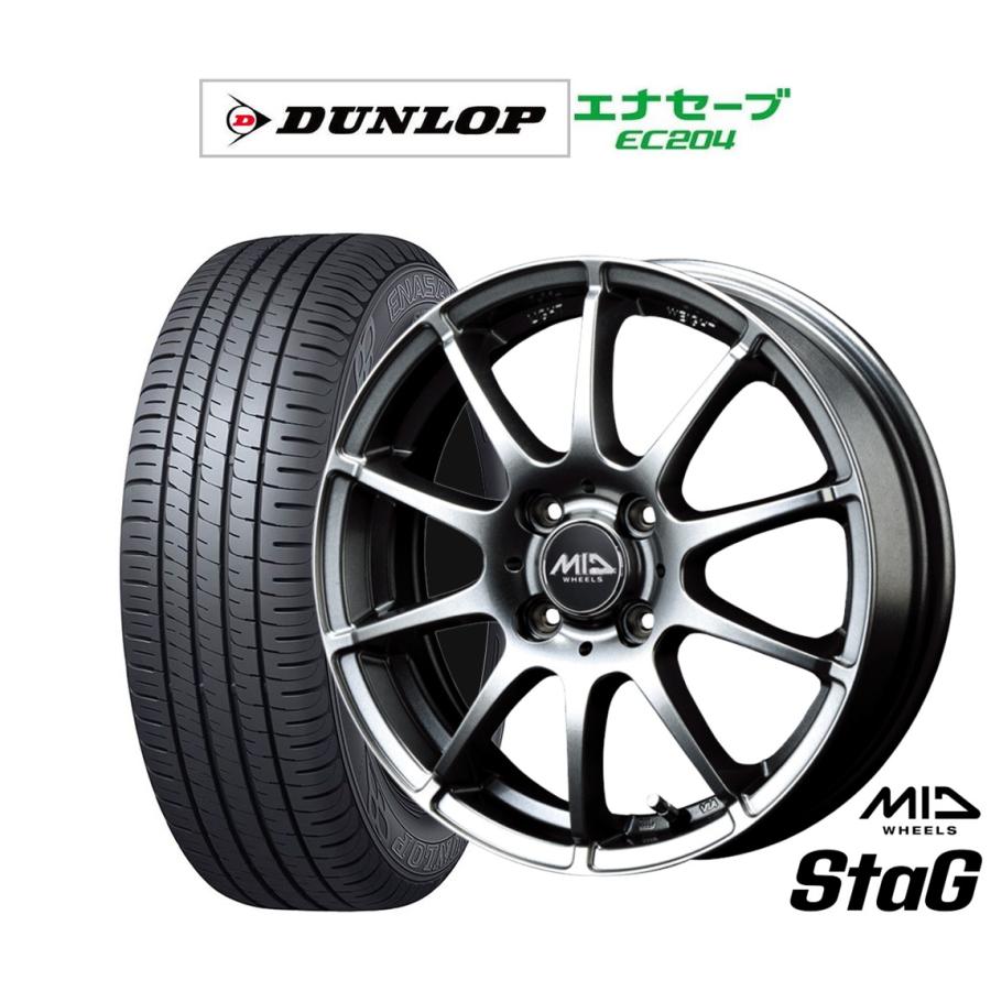 サマータイヤ ホイール4本セット MID ホイールズ スタッグ