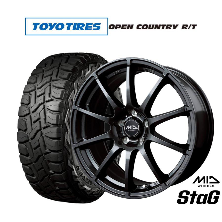 MIDホイール+トーヨータイヤ オフロードタイヤ ホイール4本セット MID ホイールズ スタッグ