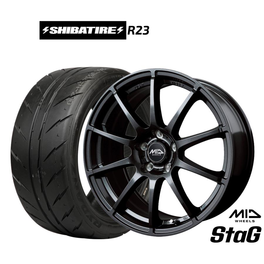 サマータイヤ ホイール4本セット MID ホイールズ スタッグ