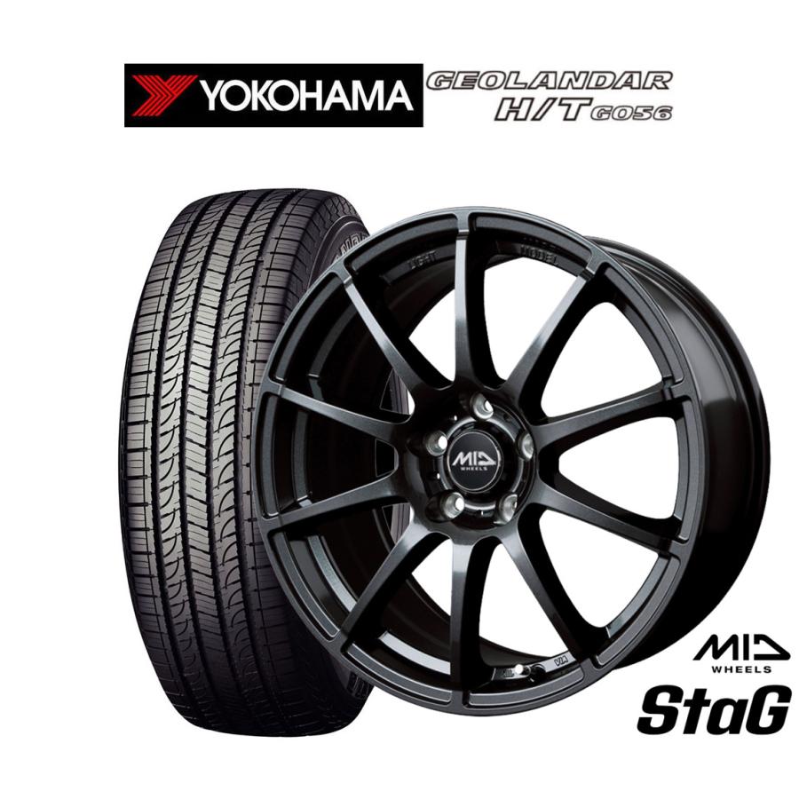 サマータイヤ ホイール4本セット MID ホイールズ スタッグ ヨコハマ 