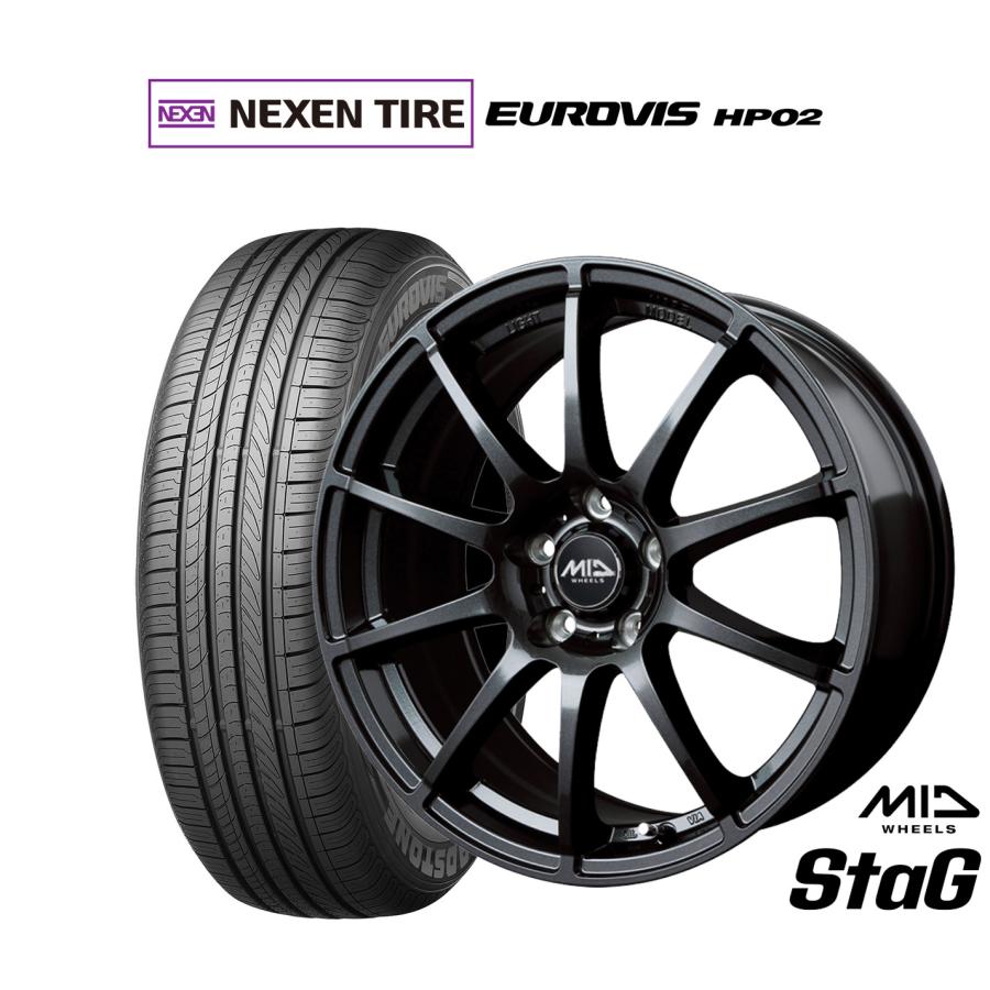 サマータイヤ ホイール4本セット MID ホイールズ スタッグ NEXEN