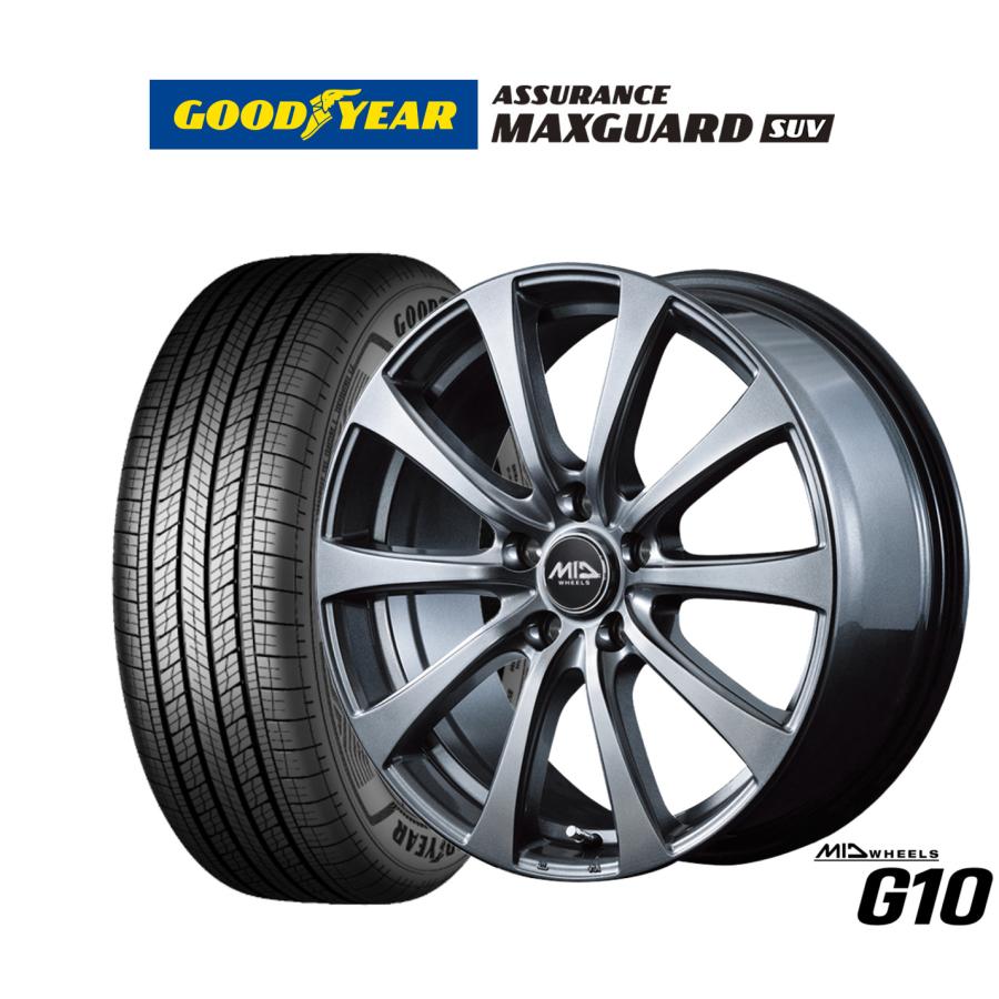 サマータイヤ ホイール4本セット MID ホイールズ G10 グッドイヤー 