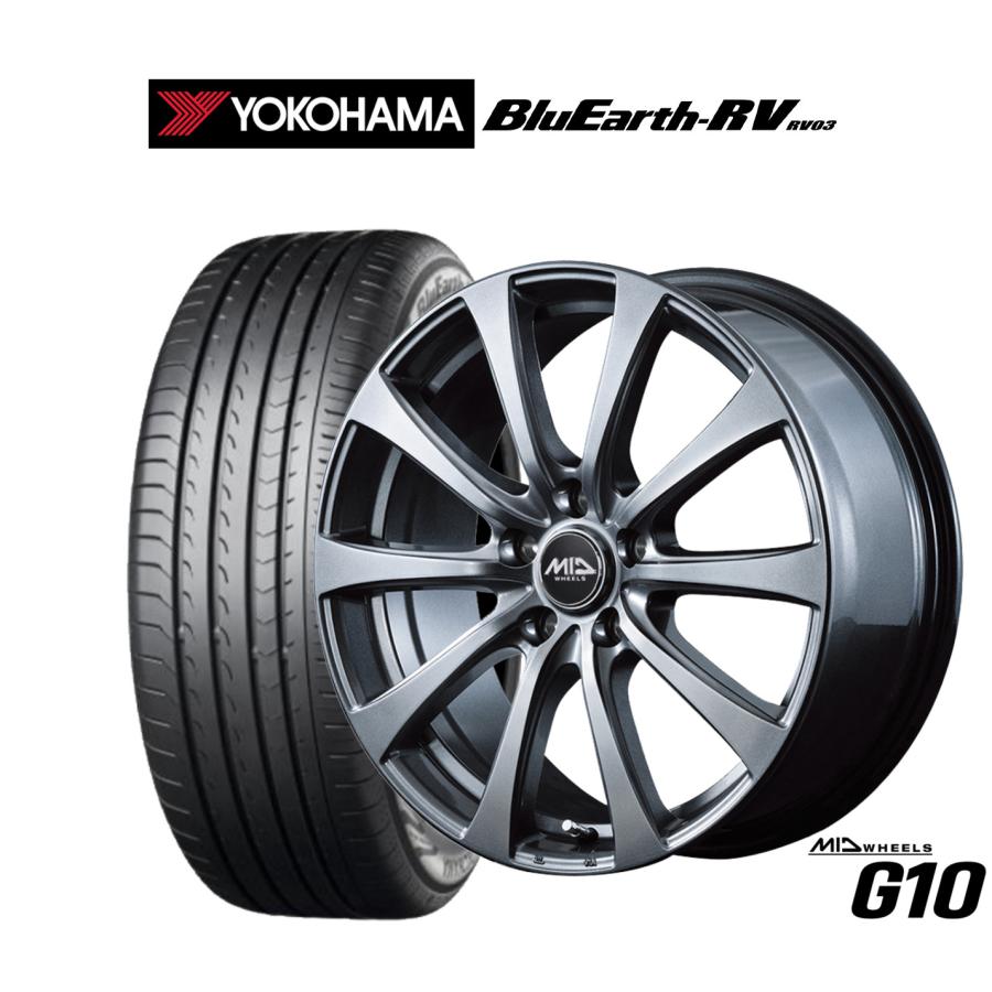 サマータイヤ ホイール4本セット MID ホイールズ G10 ヨコハマ 