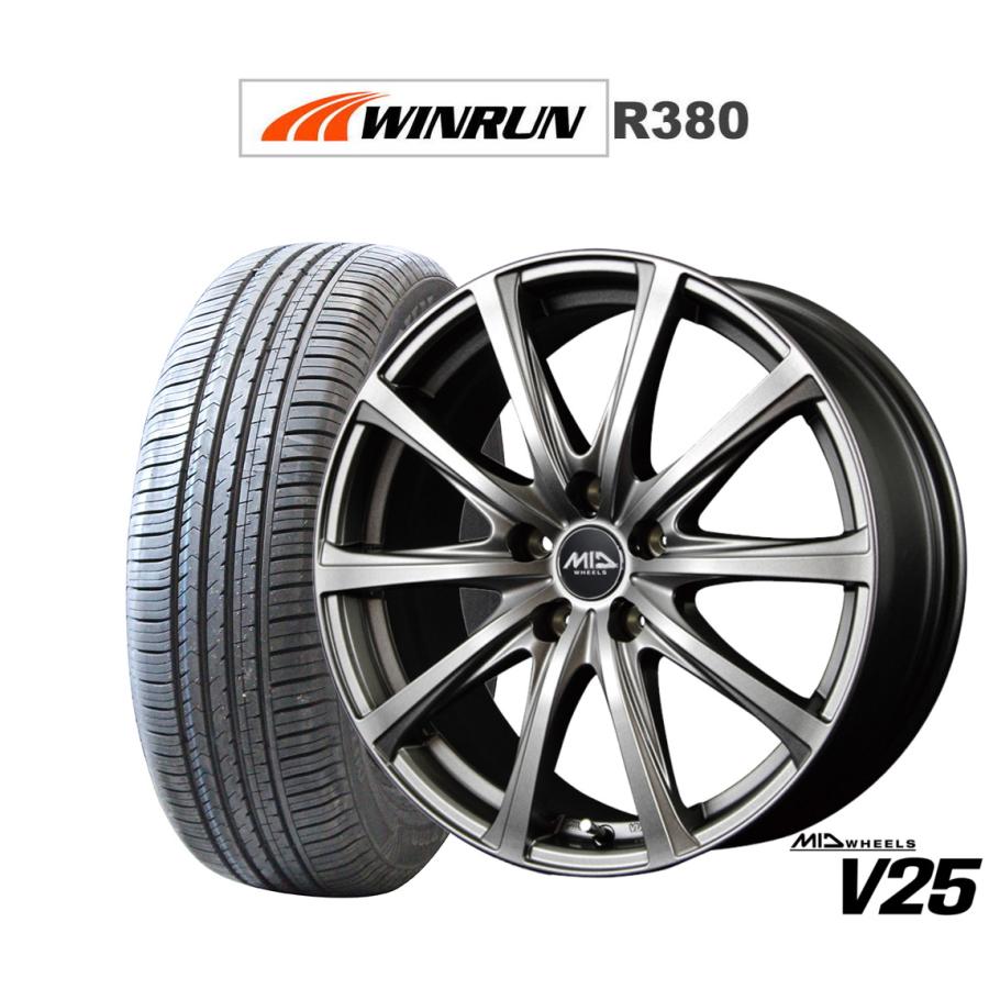 サマータイヤ ホイール4本セット MID ホイールズ V25 WINRUN