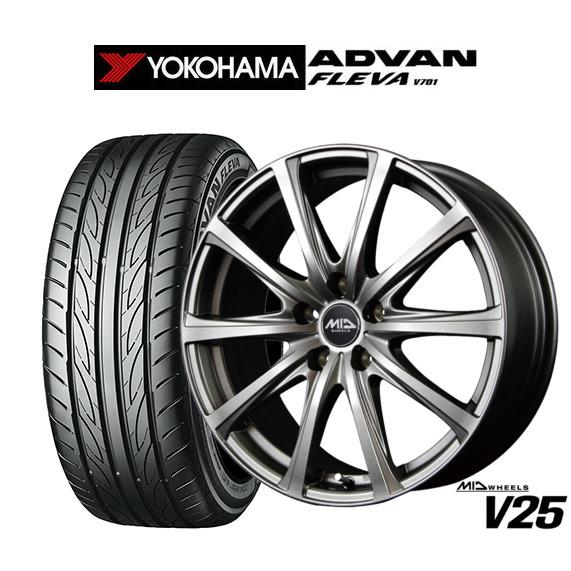 サマータイヤ ホイール4本セット MID ホイールズ V25 ヨコハマ ADVAN
