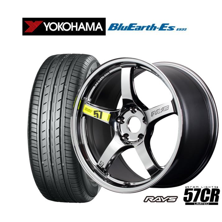 RAYS サマータイヤ ホイール4本セット レイズ グラムライツ 57 CR Limited(RBC) ヨコハマ BluEarth-ES ...