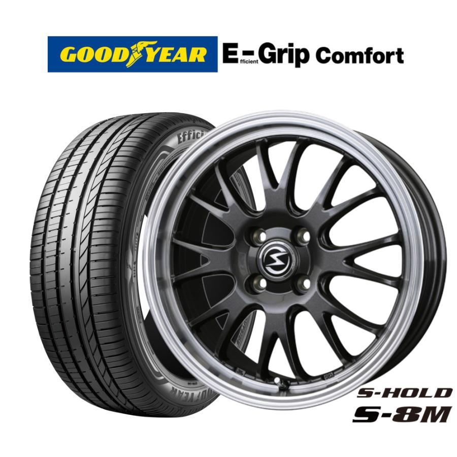 サマータイヤ ホイール4本セット BADX エスホールド S-8M グッドイヤー