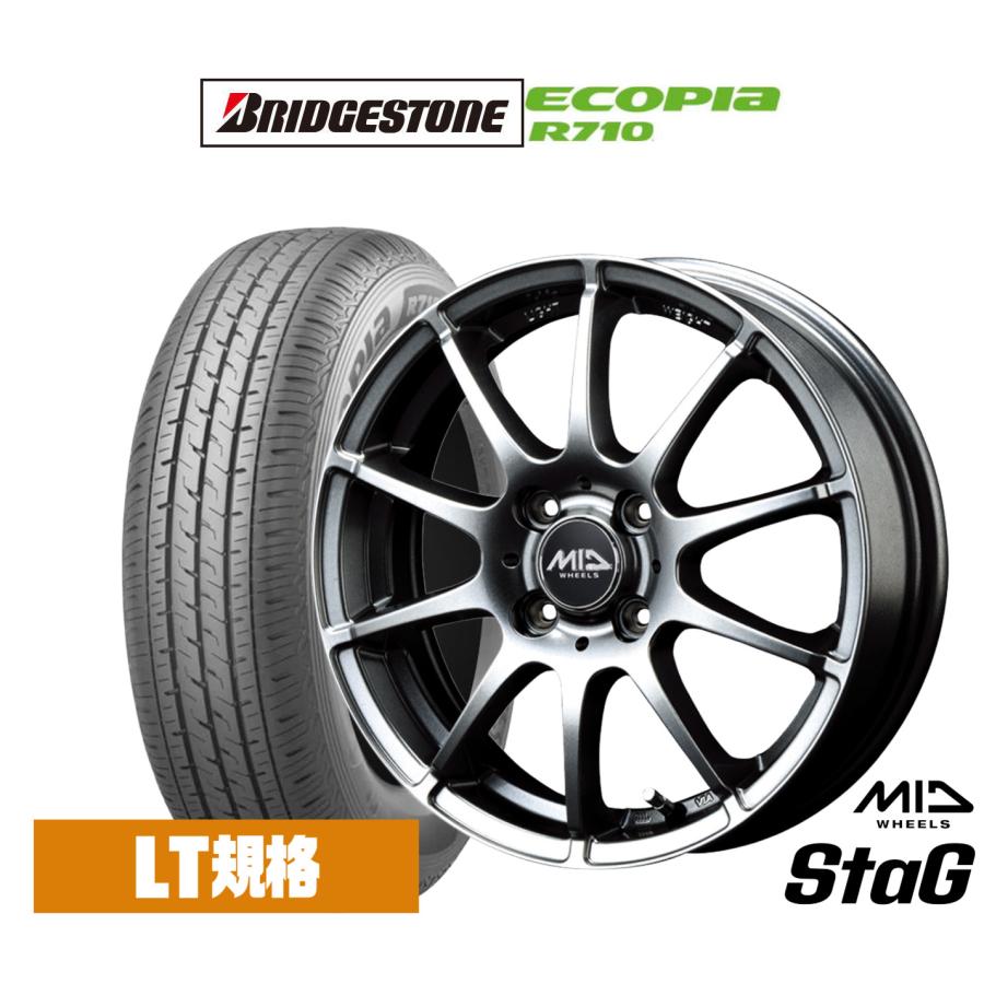 サマータイヤ ホイール4本セット MID ホイールズ スタッグ 