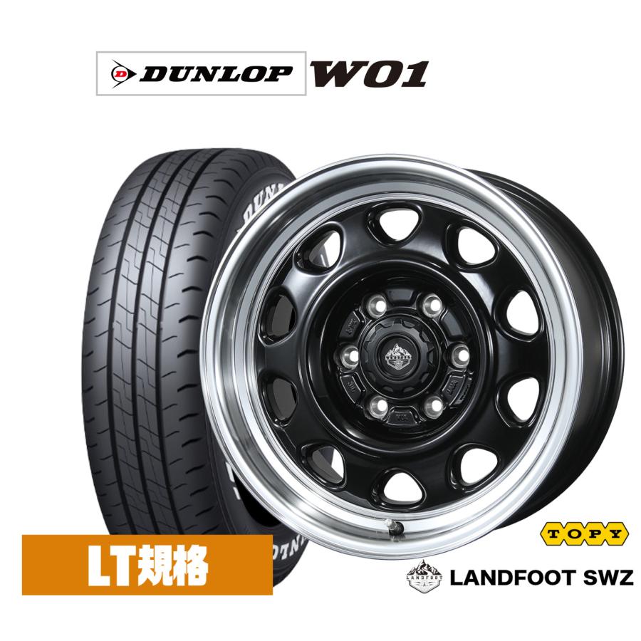 サマータイヤ ホイール4本セット トピー ランドフット SWZ ダンロップ