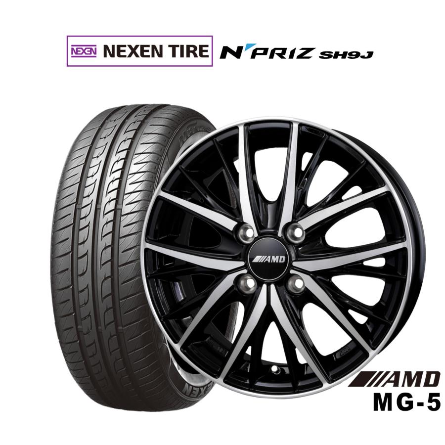 サマータイヤ ホイール4本セット BADX AMD MG-5 NEXEN ネクセン N priz
