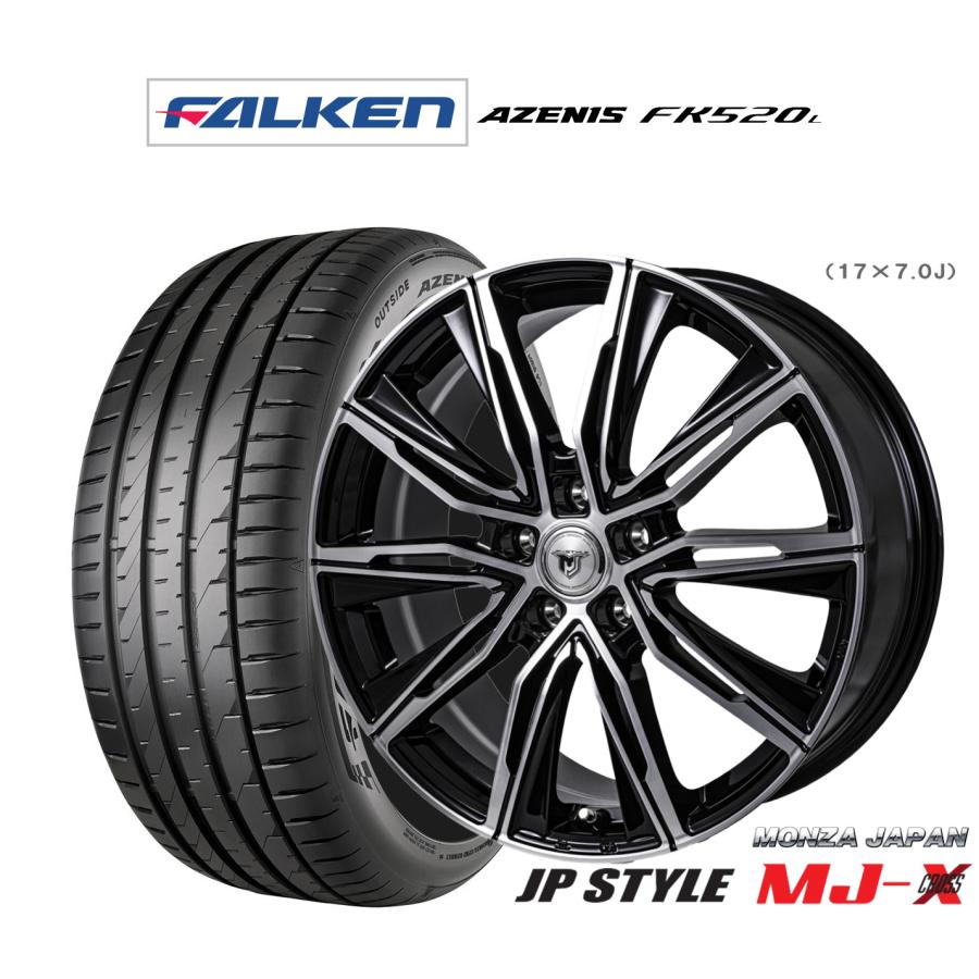 19インチ サマータイヤ 4本セット　ファルケン　アゼニス サマータイヤ ホイール4本セット モンツァ JP STYLE MJ-X ファルケン