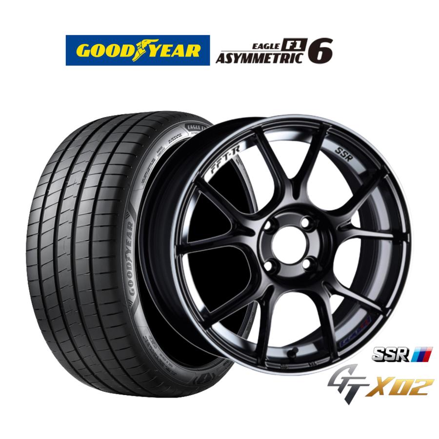 （送料無料）SSR 205/45R17　17インチホイールセット SSR サマータイヤ ホイール4本セット タナベ SSR GT X02 グッドイヤー