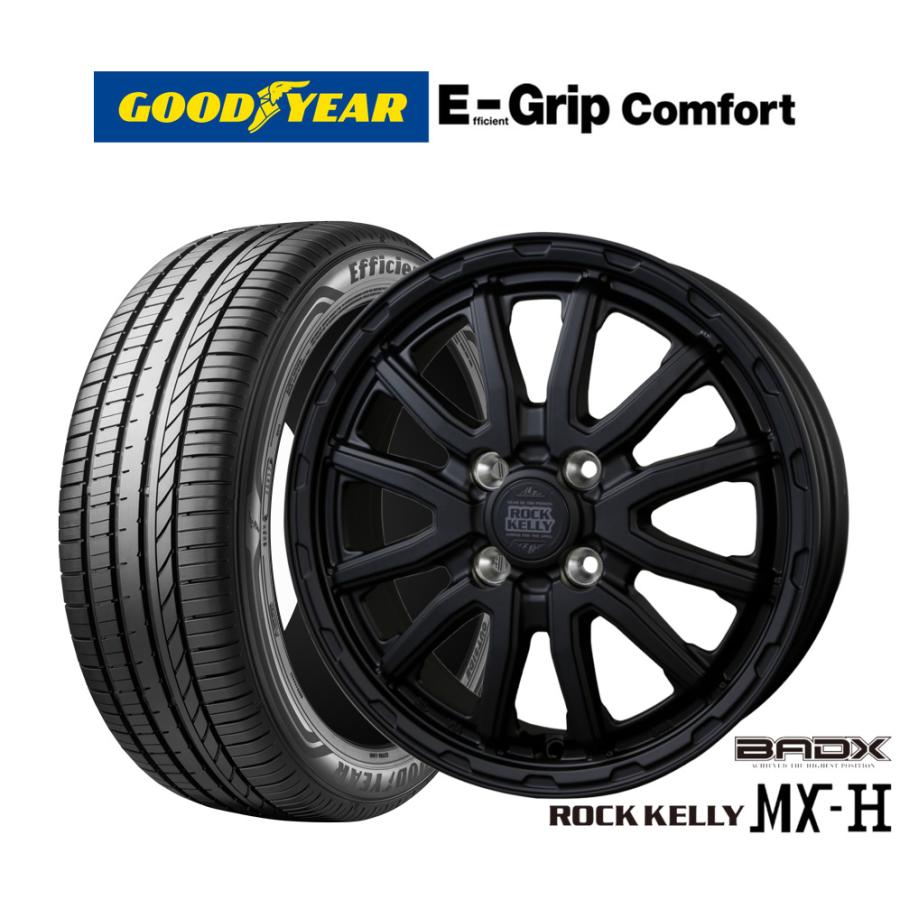 サマータイヤ ホイール4本セット BADX ロックケリー ROCK KELLY MX-H