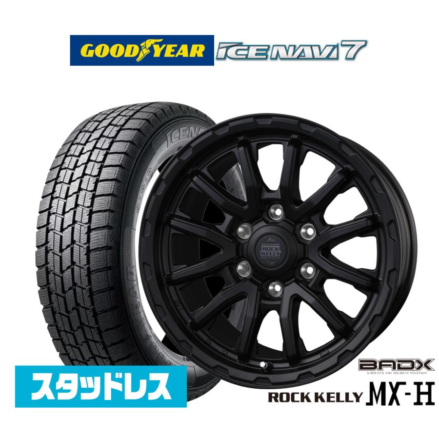 2025年製】スタッドレスタイヤ ホイール4本セット BADX ロック