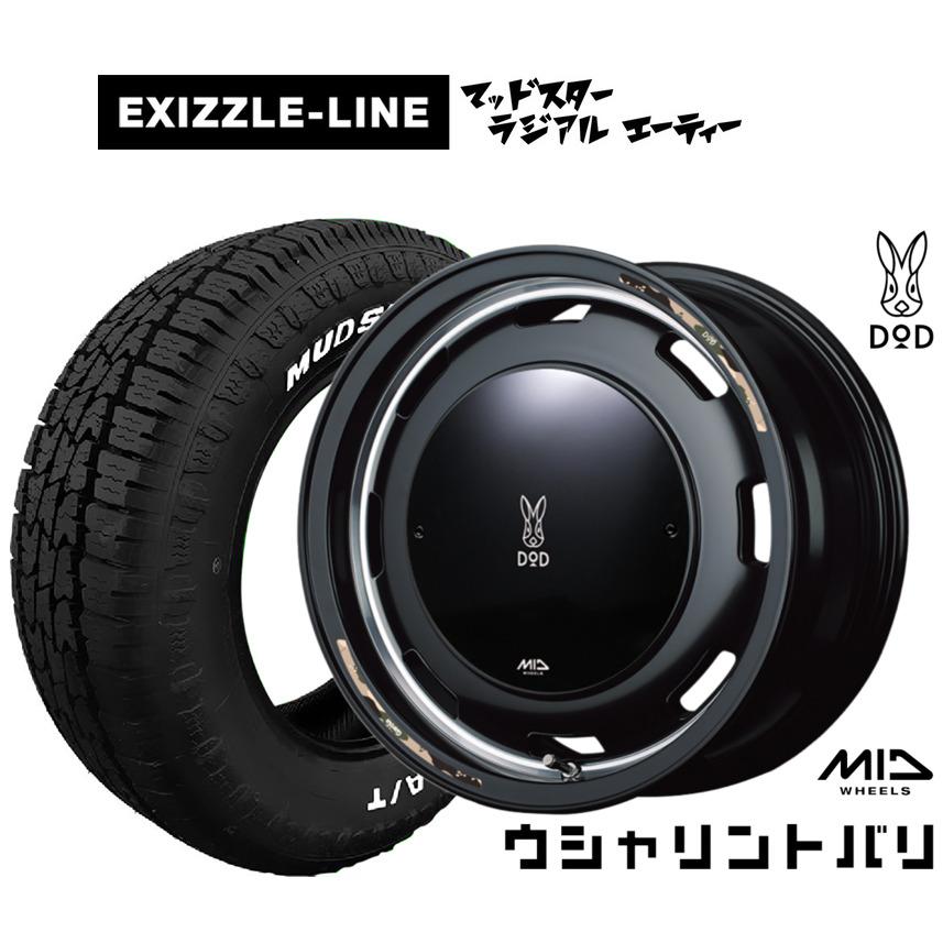 BADX ロクサーニスポーツ SP10 15インチ 6.0J エクシズルライン MUDSTAR マッドスター RADIAL ラジアル A/T 175/65R15 オフロードタイヤ ホイール4本セット