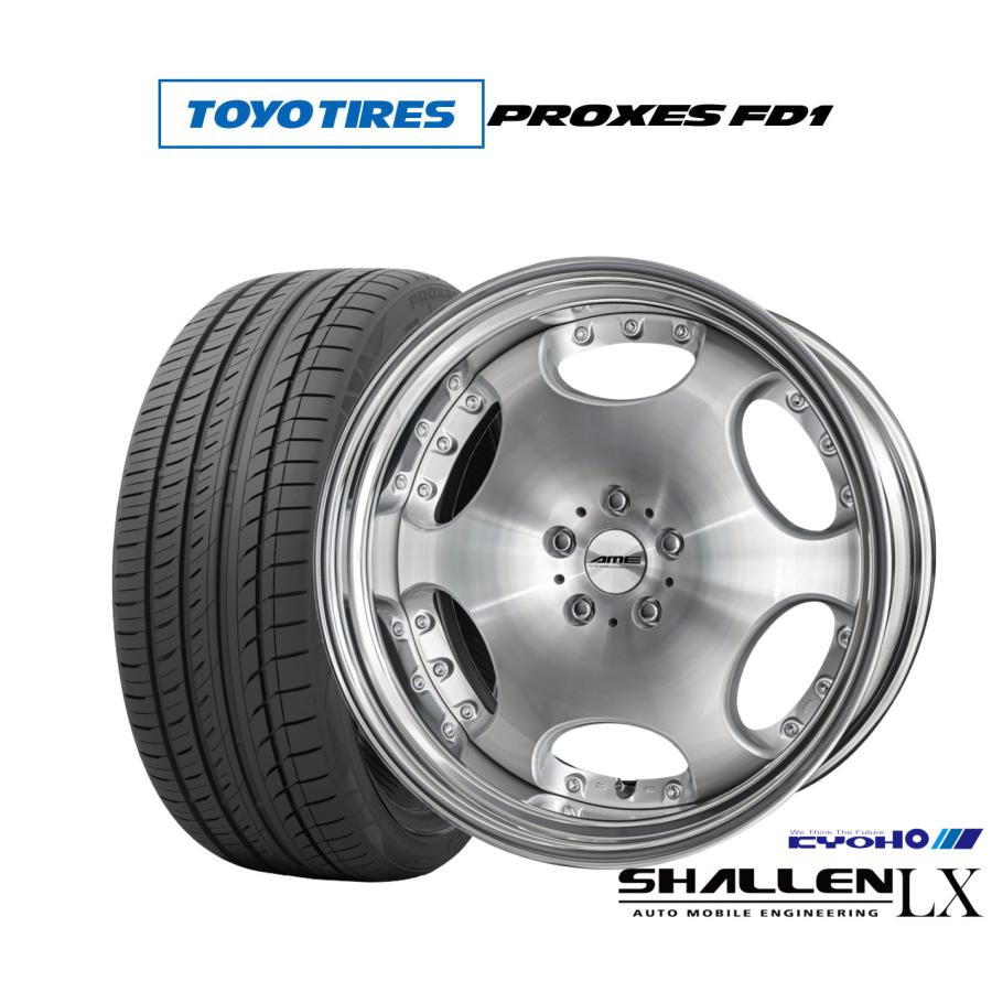 共豊 サマータイヤ ホイール4本セット KYOHO AME シャレン LX トーヨー 