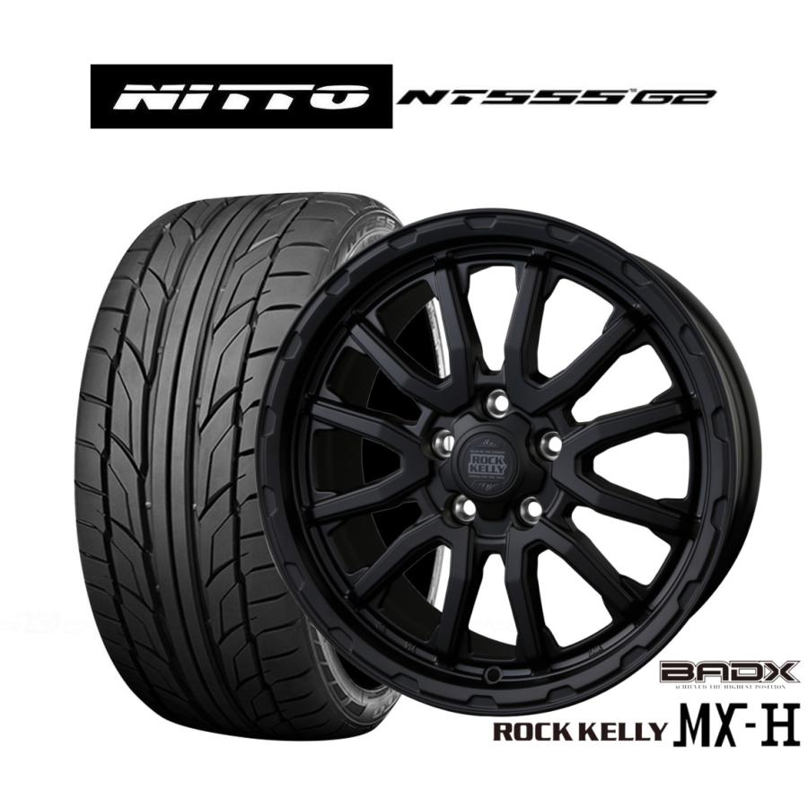 サマータイヤ ホイール4本セット BADX ロックケリー ROCK KELLY MX-H