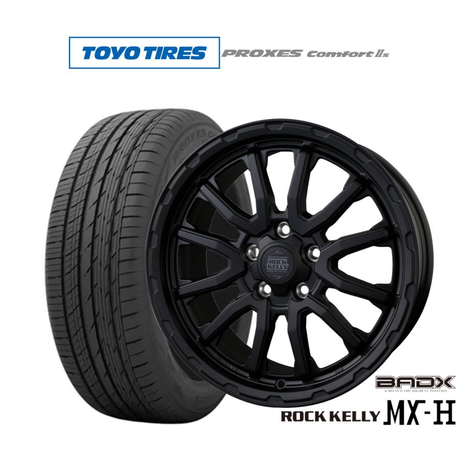 サマータイヤ ホイール4本セット BADX ロックケリー ROCK KELLY MX-H