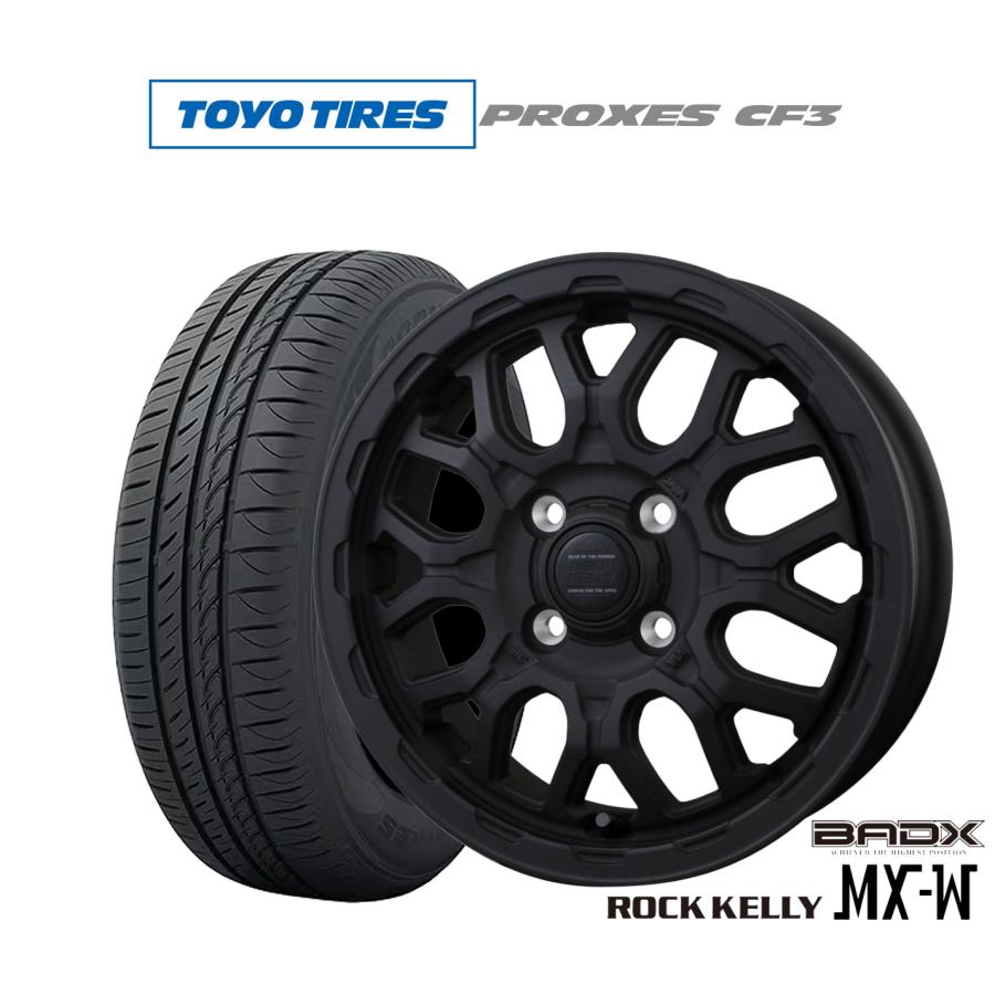 サマータイヤ ホイール4本セット BADX ロックケリー ROCK KELLY MX-W