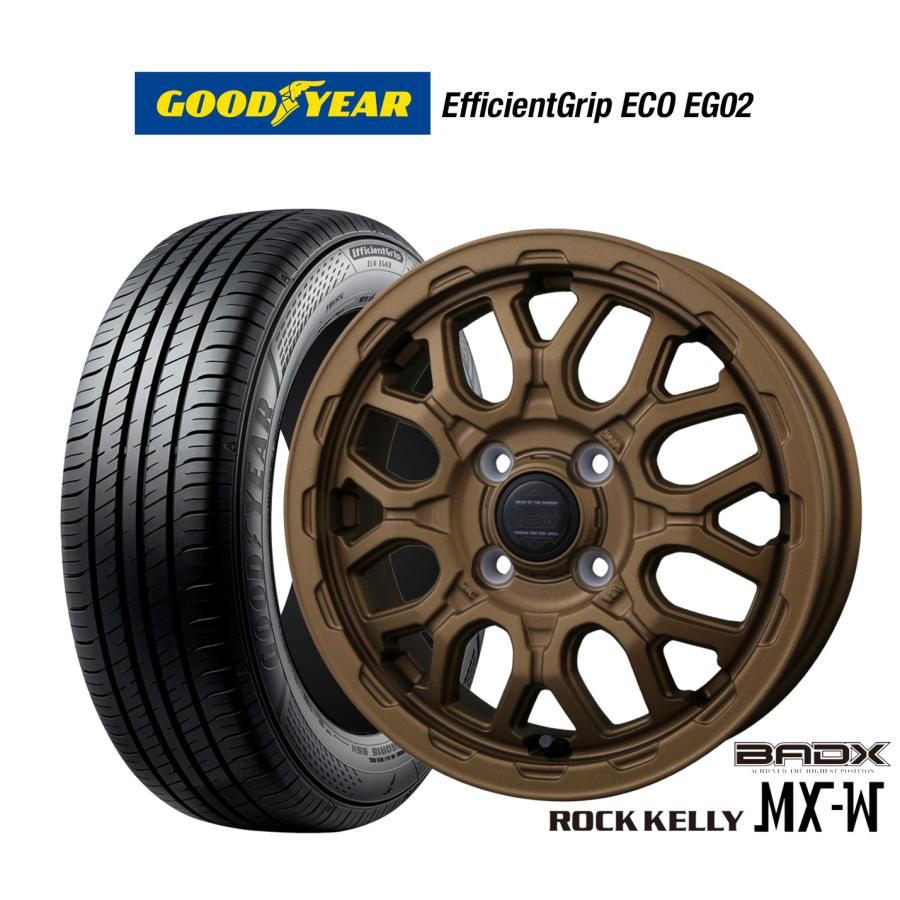 サマータイヤ ホイール4本セット BADX ロックケリー ROCK KELLY MX-W