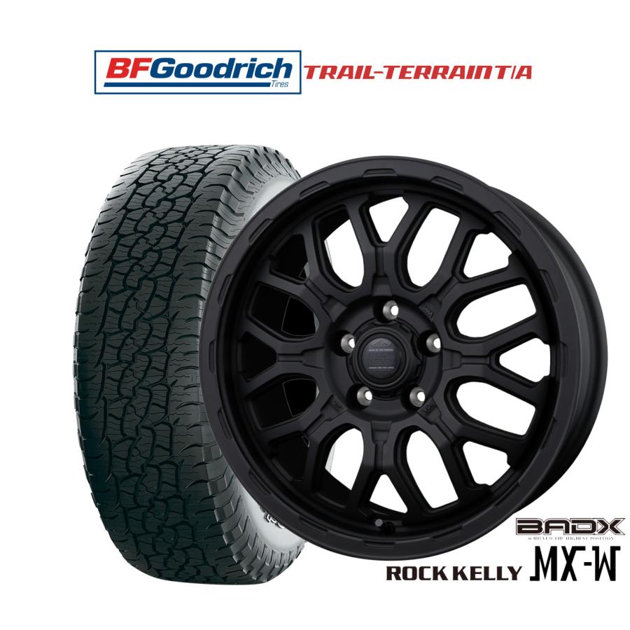 オフロードタイヤ ホイール4本セット BADX ロックケリー ROCK KELLY MX
