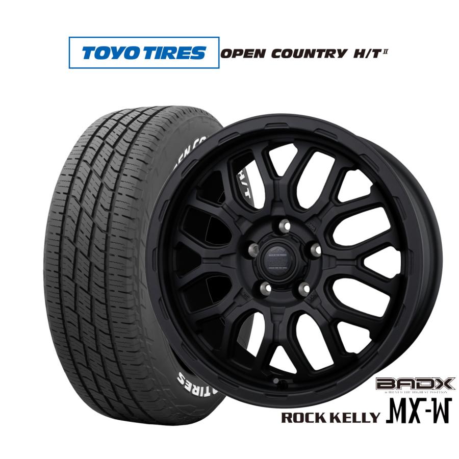 セット販売 BADX ロックケリー ROCK KELLY MX-H 17インチ 7.5J WINRUN
