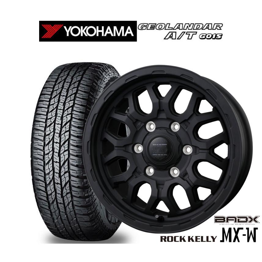 オフロードタイヤ ホイール4本セット BADX ロックケリー ROCK KELLY MX 