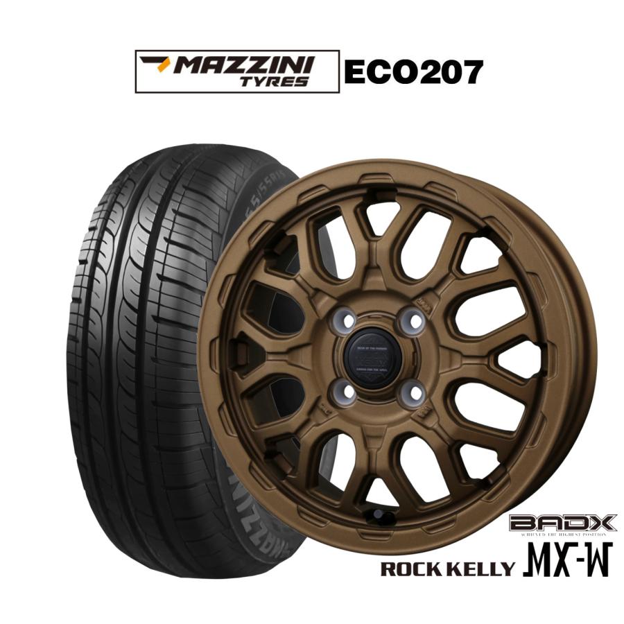 サマータイヤ ホイール4本セット BADX ロックケリー ROCK KELLY MX-W