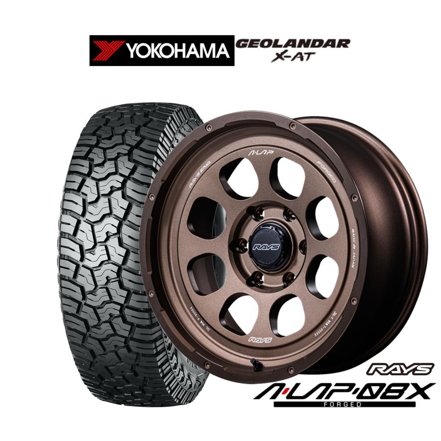 RAYS 08X ジオランダーX-ATタイヤセット 18インチ 4本セット RAYS サマータイヤ ホイール4本セット レイズ A・LAP A・LAP-08X