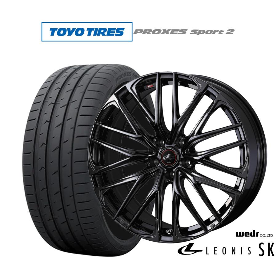 WEDS（ウェッズ） サマータイヤ ホイール4本セット レオニス SK BLACK 