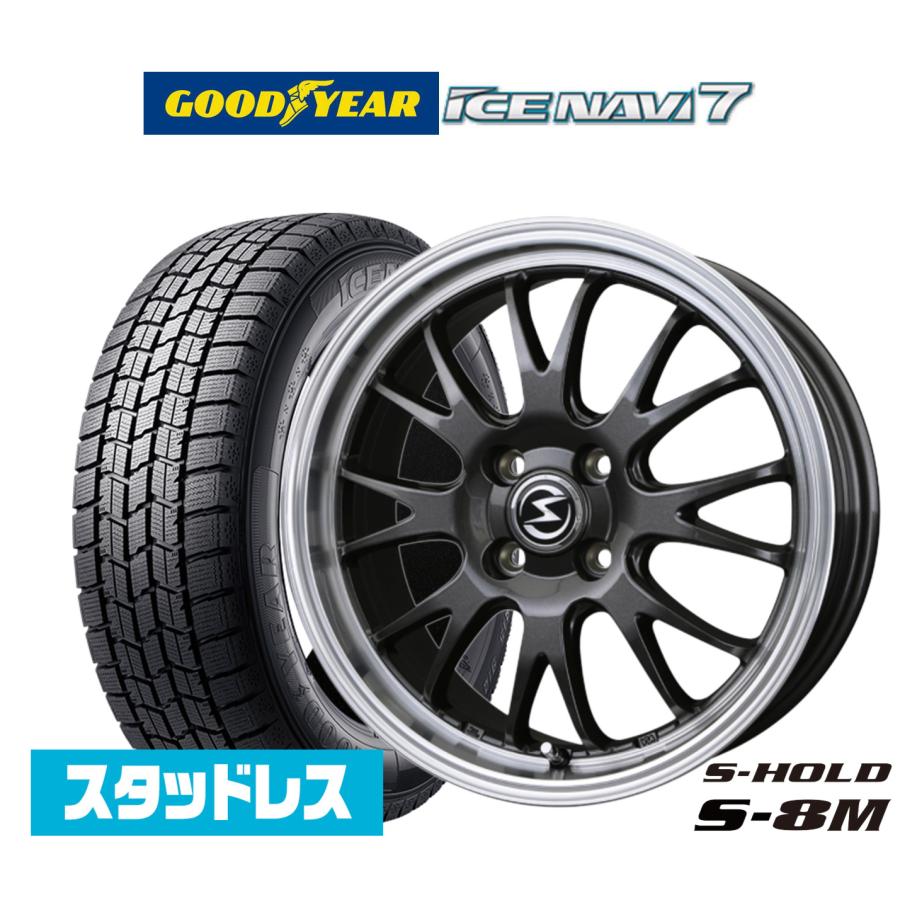 2025年製】スタッドレスタイヤ ホイール4本セット BADX エスホールド S 