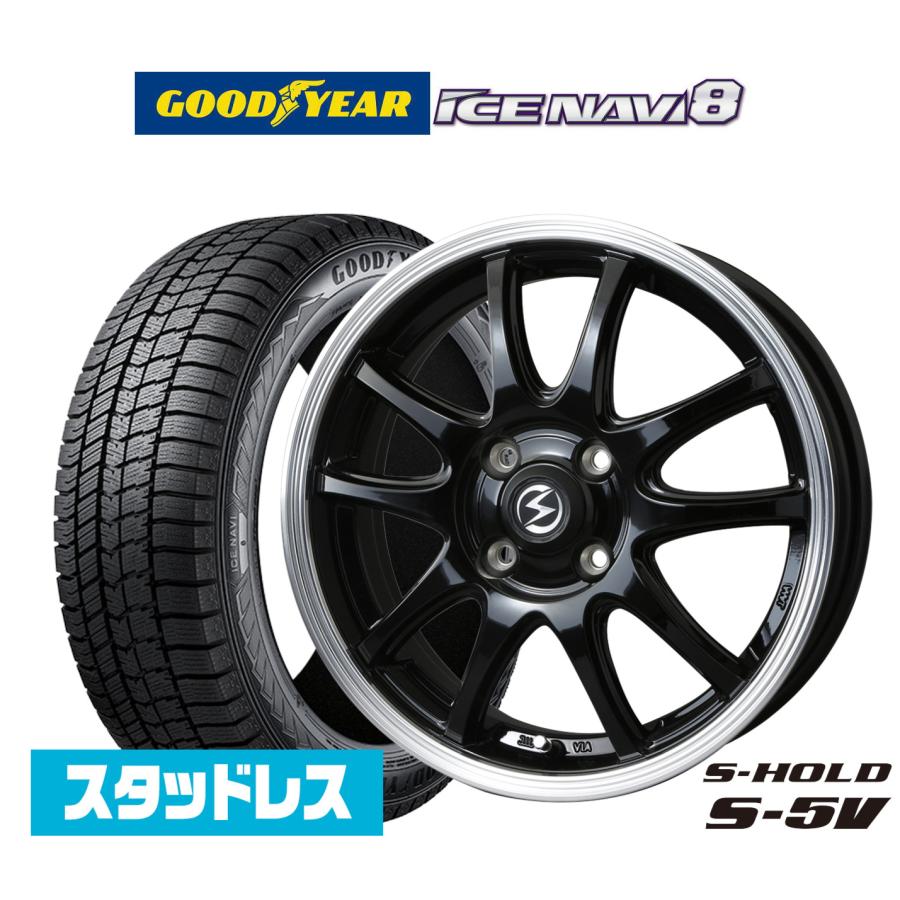 2025年製】スタッドレスタイヤ ホイール4本セット BADX エスホールド S