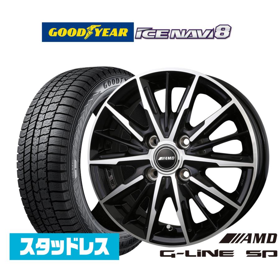 2025年製】スタッドレスタイヤ ホイール4本セット BADX AMD G-Line SP 