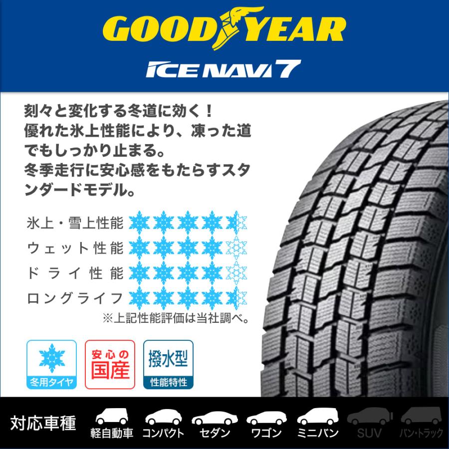 【2025年製】スタッドレスタイヤ ホイール4本セット ウェッズ レオニス ナヴィア05 グッドイヤー ICE NAVI アイスナビ 7 日本製  215/45R17_1