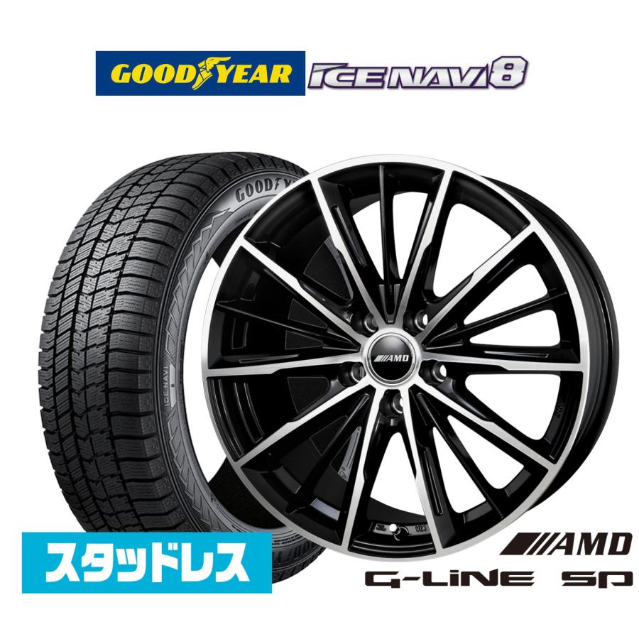 新品2025年製スタッドレスタイヤ４本 2025年製】スタッドレスタイヤ ホイール4本セット BADX AMD G-Line SP