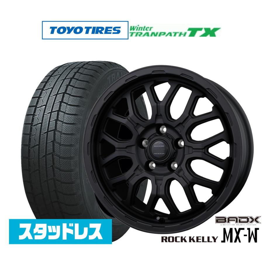 スタッドレスタイヤ ホイール4本セット BADX ロックケリー ROCK KELLY